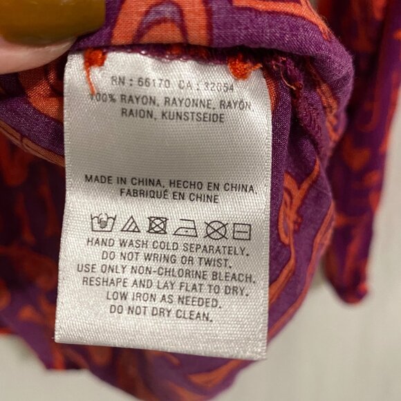 Anthropologie 52 Conversations  Colloquil Yoked Toot Your Own Horn Blouse Size 2 - Picture 5 of 8